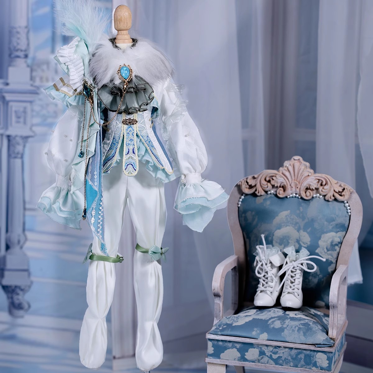 GEM4分男装BJD娃娃衣服尾巴鞋子