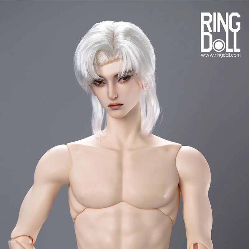 Ringdoll戒之人形 叔体官发 长尾珍珠白短造型发3分BJD娃娃假发