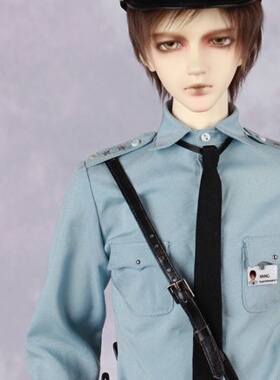 BJD/SD娃娃军/装套 DK官配大叔衣服 警 察服装  明官服+官毛+鞋子