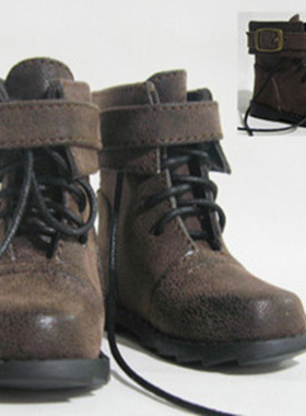 1/3 1/4BJD/SD娃娃皮鞋/战地靴 DOD LUTS DZ等娃用短皮靴 -YG010