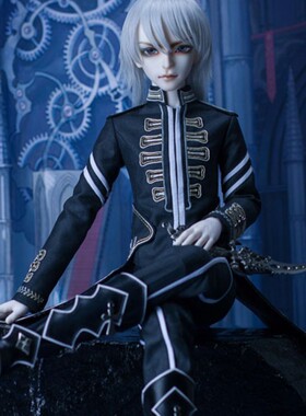 1/3 BJD/SD男娃衣服MYOU洛夜官配3分武士套装立领上衣+长披风外套