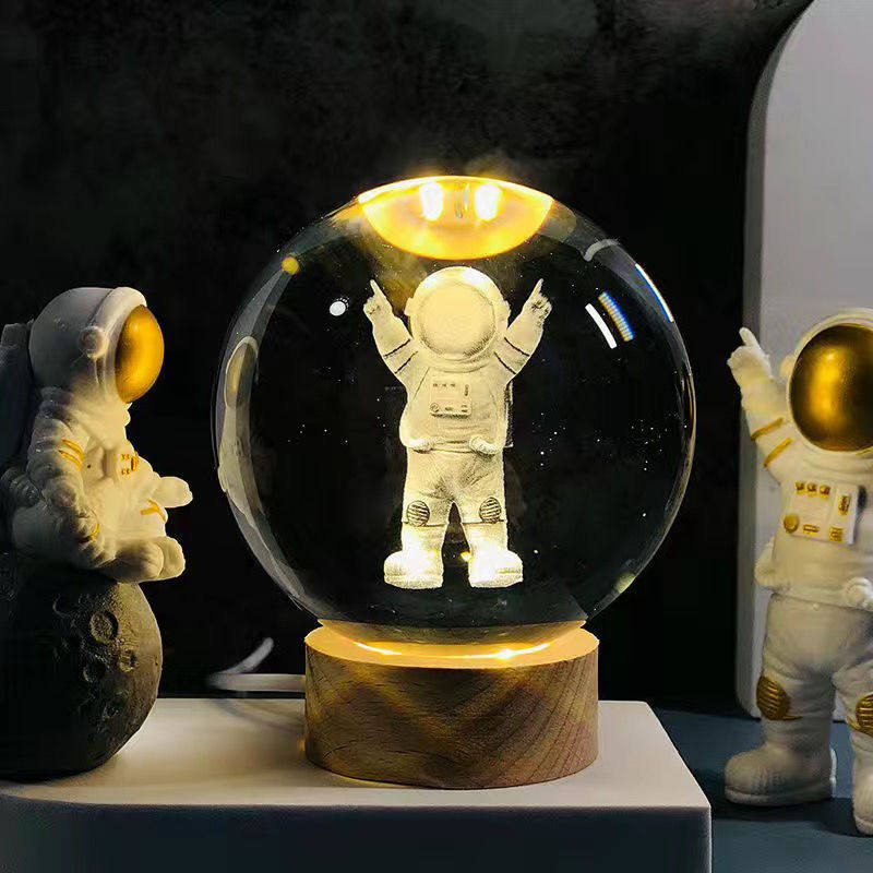 实用星空发光水晶球小夜灯桌面小摆件男生日礼物女生毕业礼物创意,家居饰品,装饰摆件,淘宝优惠券,粉丝福利购,淘宝优惠卷