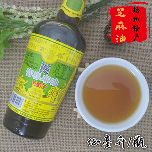 扬州特产香油正宗富春麻油小磨调料380ml芝麻油火锅蘸料拌冷菜油