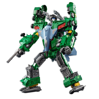 合金版新乐新军事变形三合一礼盒