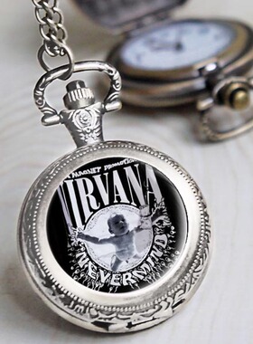 NIRVANA Nevermind 涅槃摇滚乐队巡演周边学生链表礼物表怀表