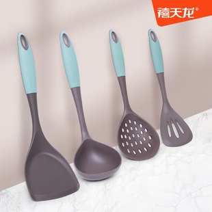 耐高温汤勺厨具 禧天龙食品级硅胶锅铲家用铲子不粘锅专用套装