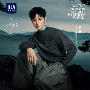 新上海时装 卫衣25秋季 周山不在高系列上衣男 海澜之家曹骏同款 HLA