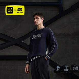 男 圆领印花珠地长袖 运动sportsday卫衣男24秋季 新款
