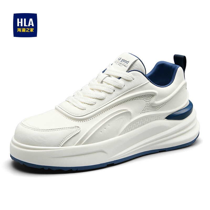 HLA/海澜之家2025春季新款时尚增高舒适运动鞋百搭耐磨休闲板鞋男,流行男鞋,休闲板鞋,淘宝优惠券,粉丝福利购,淘宝优惠卷