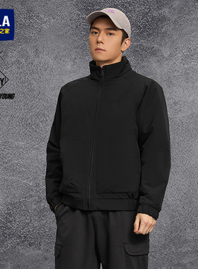 HLA/海澜之家POWER YOUNG系列棉服25秋冬新立领精致刺绣外套男