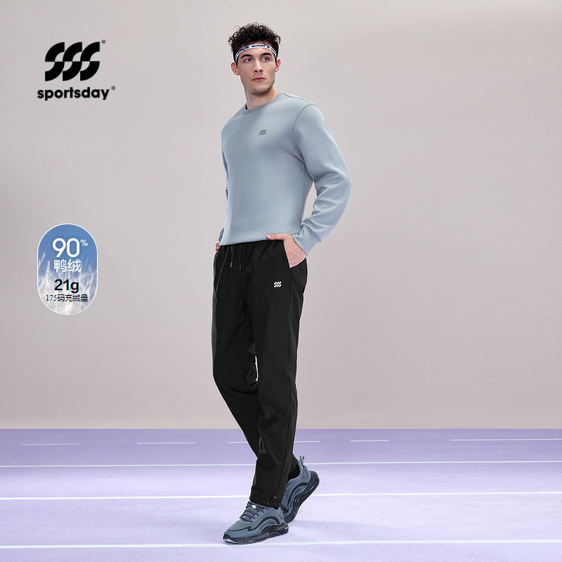 运动sportsday羽绒裤24秋冬新松紧腰蓬松保暖裤子男