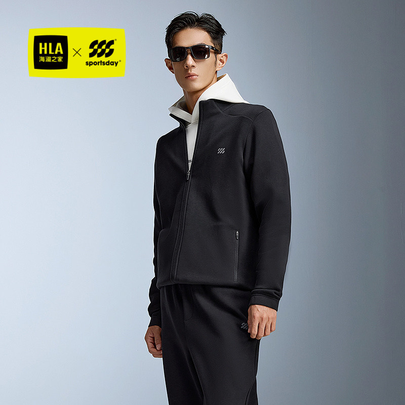 海澜之家综训运动立领拉链外套男