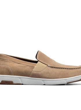 代购NUNN BUSH男士乐福鞋舒适柔软灵活轻便绒面革 moc toe