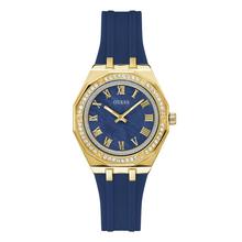 代购GUESS女士腕表计时夜光日期指针金属防水硅胶镶钻商务日常