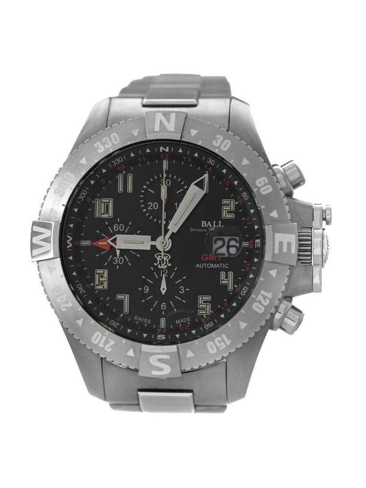 ball pre-owned银色钢带日历腕表24热销欧美手表专柜正品全球购男