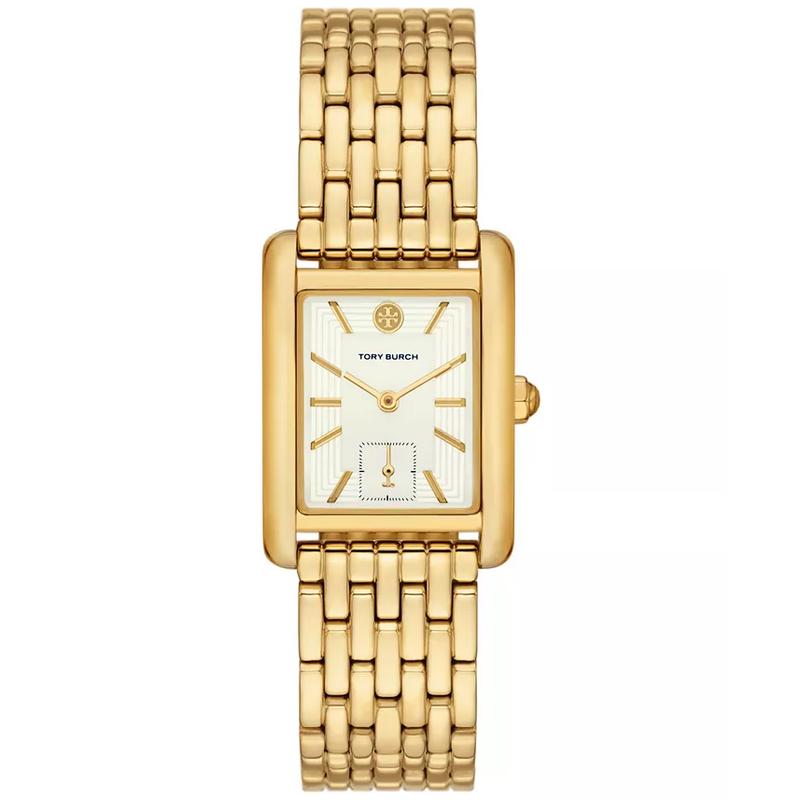 Tory Burch/汤丽柏琦优雅简约女款金色不锈钢手链腕表时尚气质表