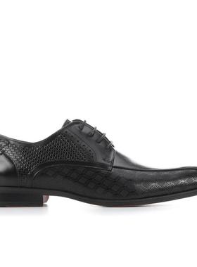 代购STACY ADAMS男士正装鞋透气轻便软底舒适黑色圆头系带