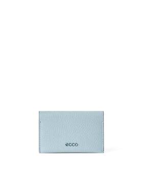 代购Ecco爱步女士商务卡包多卡位防泼水内衬金属logo装饰