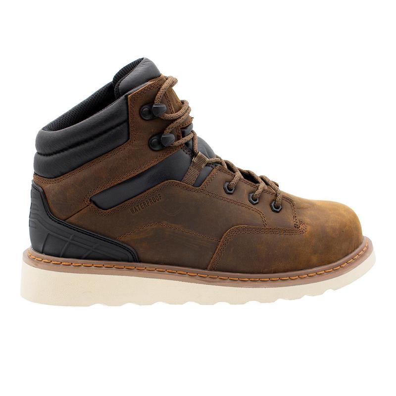 代购Northside男士工装鞋防水防滑护趾工作靴中筒系带男鞋