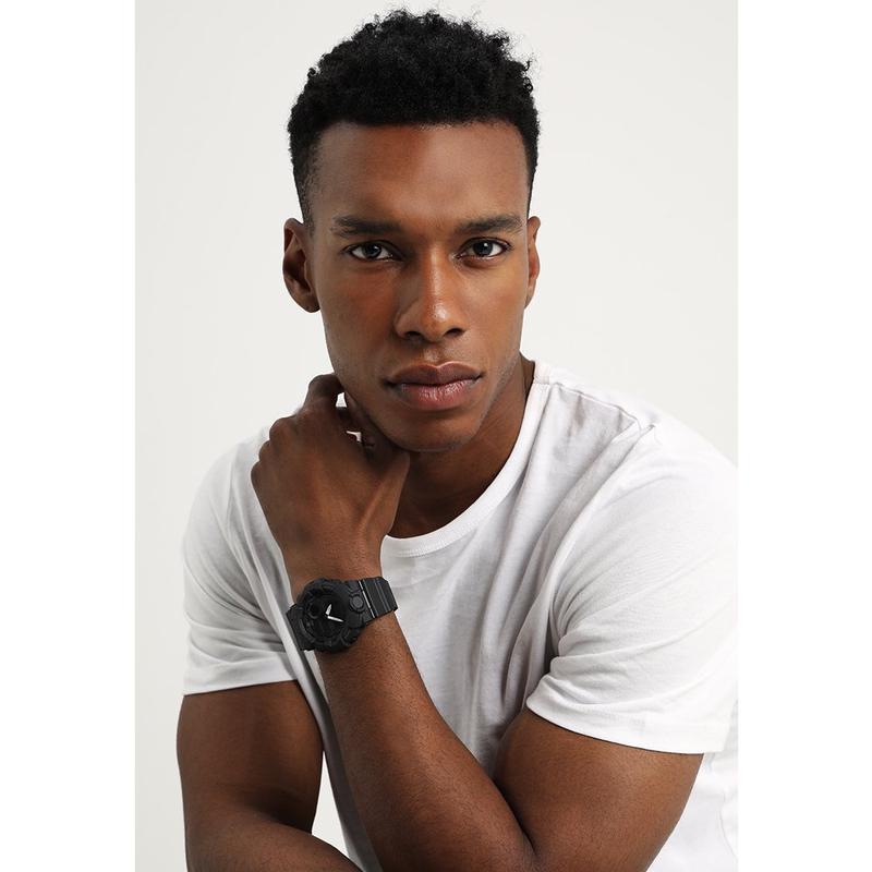 代购G-SHOCK男士腕表计时夜光闹钟追踪黑色塑料合成防水运动日常