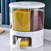 装 面粉储存罐子自动出 米桶家用20斤大米收纳盒防虫防潮密封桶面