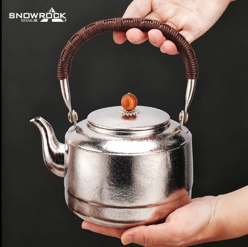 纯钛1L复古便携提梁茶壶