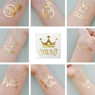 2025新娘伴娘团纹身贴纸 Bachelorette bride bridesmaid tattoo