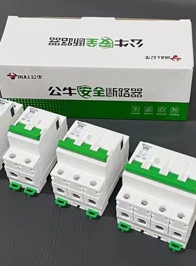 公牛空气开关1p断路器2p家用空开小型总电闸3p4p32a63a