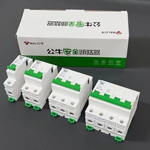 公牛空氣開關1p斷路器2p家用空開小型總電閘3p4p32a63a