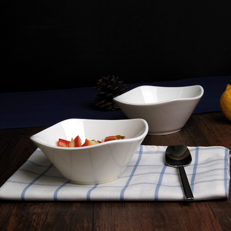 出口外贸餐具 新骨瓷纯白小调料碗  陶瓷米饭碗 水果沙拉糖水碗