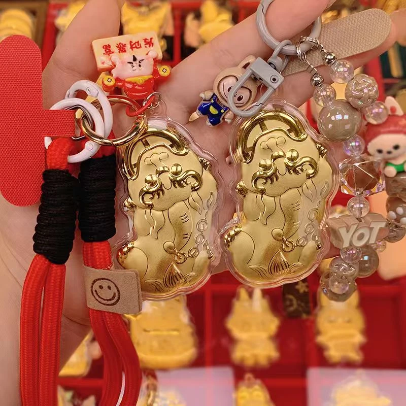 足金999貔貅挂件 手机包包挂件 钥匙扣 可爱卡通 情人节生日礼物,节庆用品/礼品,钥匙扣,淘宝优惠券,粉丝福利购,淘宝优惠卷