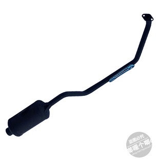 GY6四轮越野摩托车改装配件 150-200CC发动机单铁排气管 消声器筒