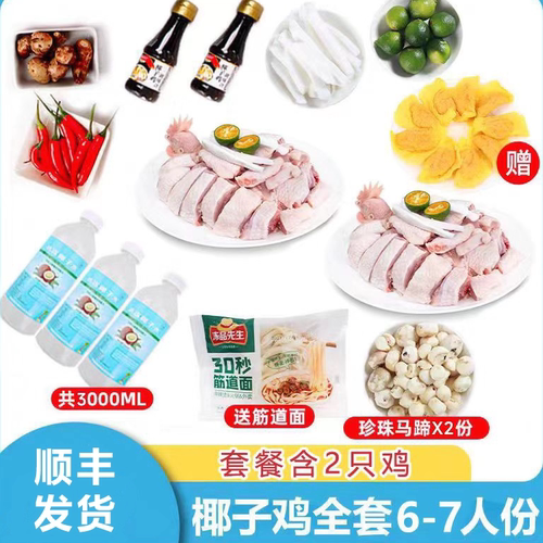 尊享版椰子鸡套餐6-7人份文昌鸡