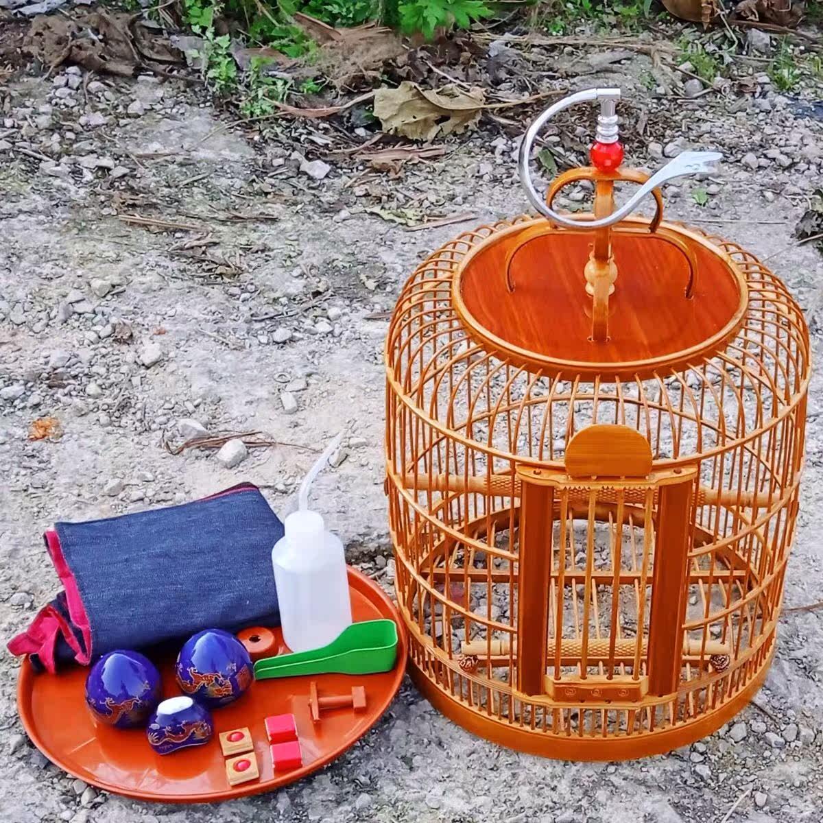 拉门款盖板防昂头老竹鸟笼画眉雀笼麻雀笼凯里笼非广笼川笼云南笼