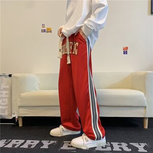 青春流行男宽松型通勤直筒印花秋季长裤休闲裤XZ304B-K440P35图片