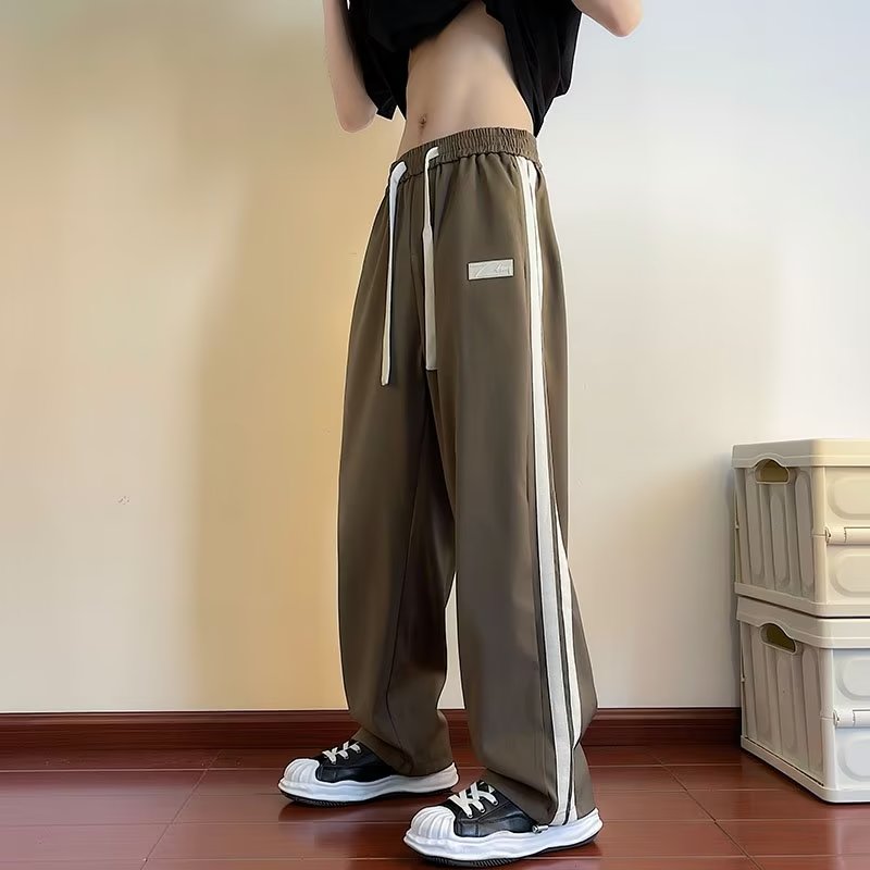 男士秋季ins潮牌美式高街运动大码宽松直筒休闲裤XZ304B-K107P38图片