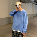 秋季新款港风宽松拼接潮时尚休闲卫衣XZ304B-W5512P30，男装卫衣，星座302B-1