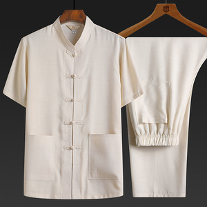 夏季新款男士休闲中国风唐装XZ304B-TZ21016P42,男装休闲套装,星座302B-1