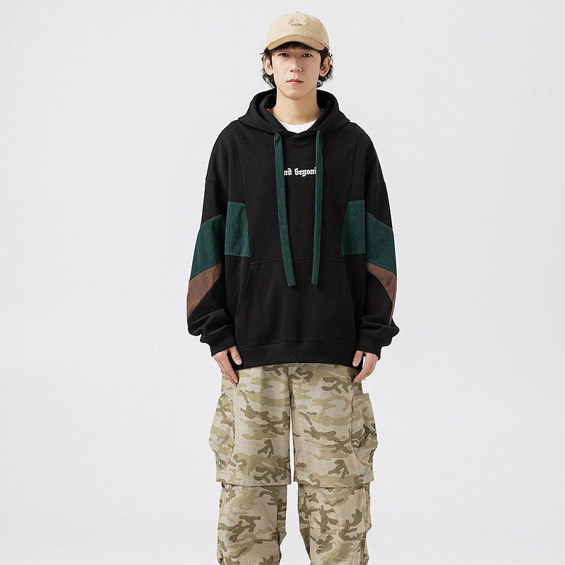 秋装外套连帽宽松套头潮流班服情侣装XZ302B-1-W5525P45,男装卫衣,星座302B-1