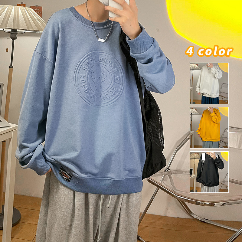 秋季新款港风宽松时尚潮中性休闲卫衣XZ304B-W5510P30图片