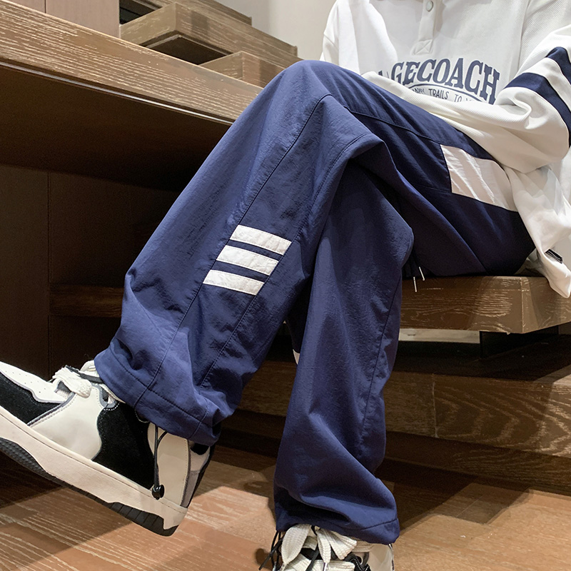 港风秋冬男士宽松潮流运动休闲裤XZ302B-1-K23328P40，男装休闲裤，星座302B-1