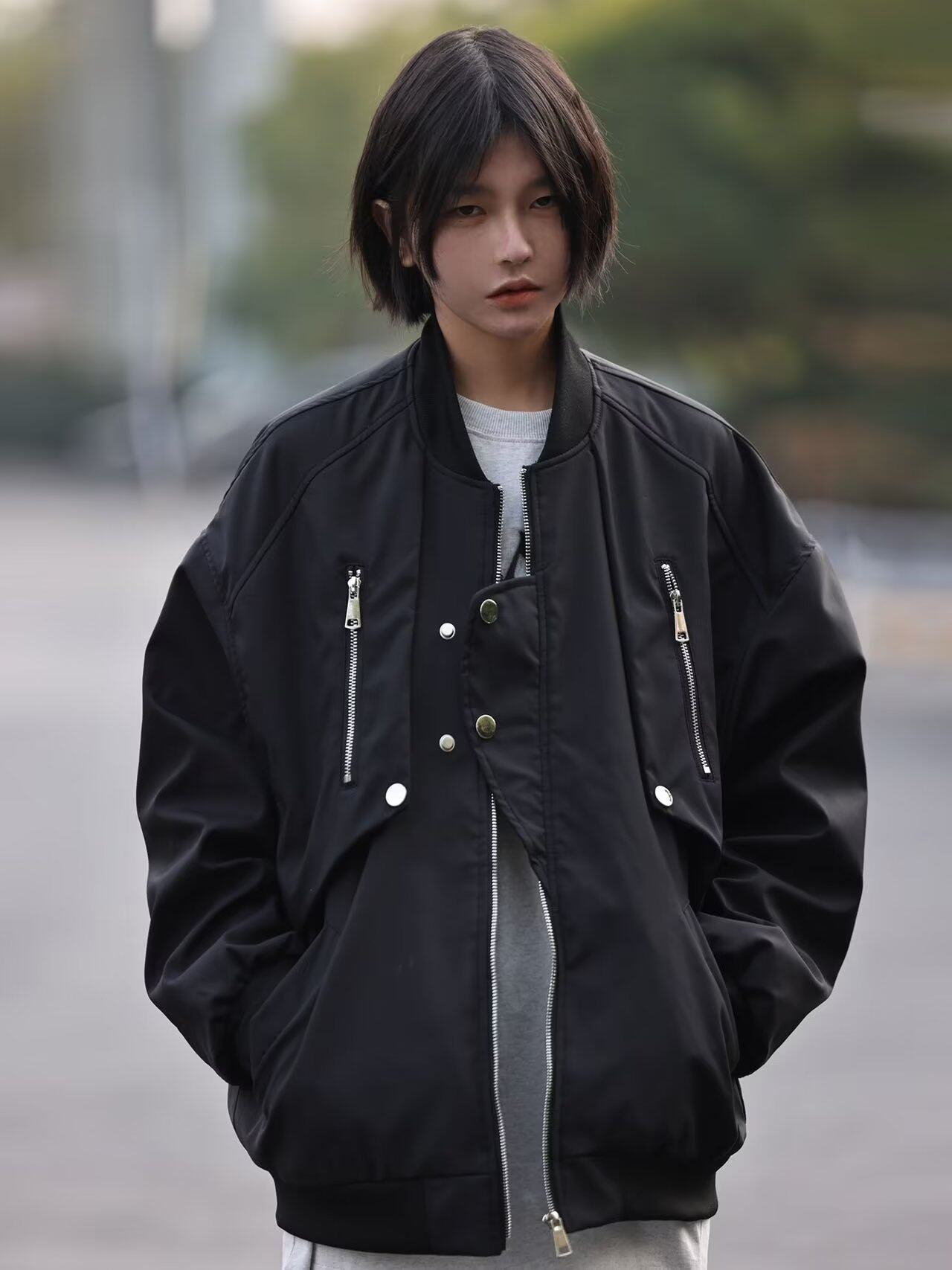 美式复古高街工装飞行员棒球服ins潮牌宽松夹克XZ302B-1-JK036P65,男装夹克,星座302B-1