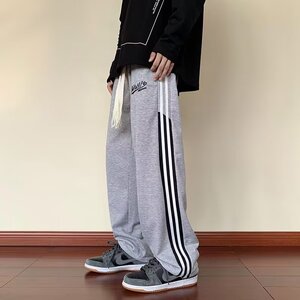 男士春秋季直筒阔腿宽松裤潮牌百搭休闲长裤XZ302-1-K928P35图片