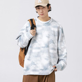 秋冬时尚舒适情侣扎染休闲卫衣XZ302-1-W5534P45，男装卫衣，星座302B-1