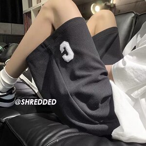 时尚潮牌青春流行运动男字母直筒直筒型五分裤XZ302B-1-K2032P22图片