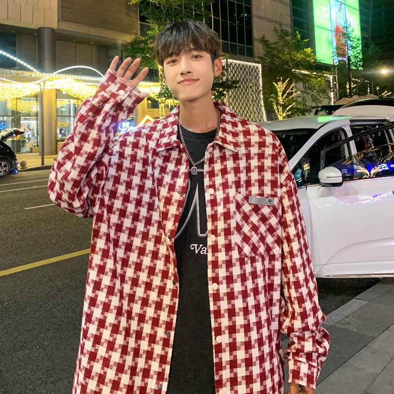 男生休闲毛呢休闲时尚舒适洋气衬衫领夹克XZ302B-1-JK23116P60图片