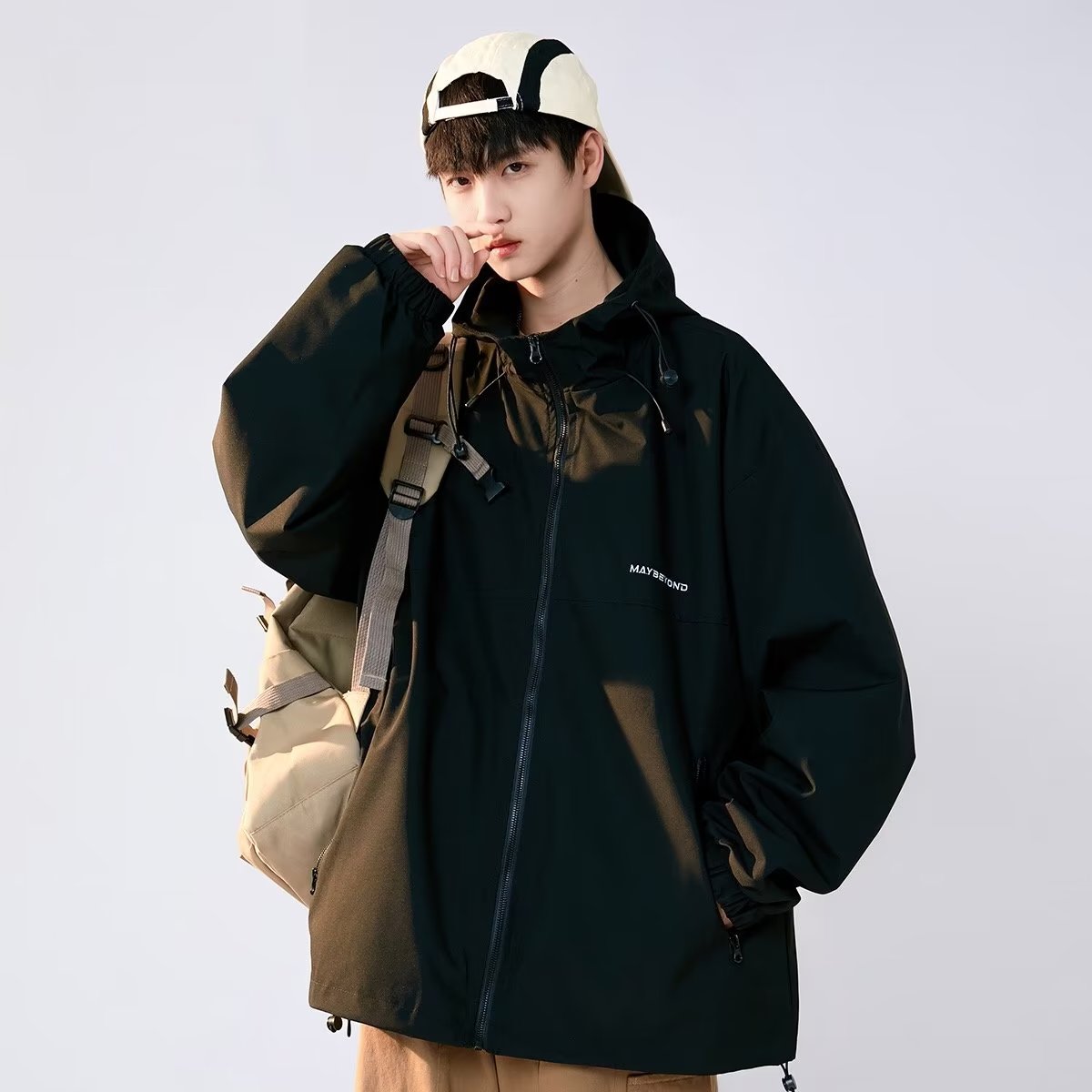 美式冲锋衣户外山系登山服春秋季夹克防风防水XZ302B-1-JK034P58,男装夹克,星座302B-1