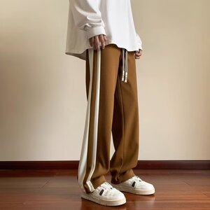 男时尚舒适洋气士宽松直筒潮流运动休闲裤XZ302B-1-K56P45