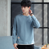 秋季新款仿棉长袖运动衫百搭宽松时尚休闲T恤XZ304B-T0405P25，男装卫衣，星座302B-1