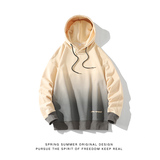 春季新款港风宽松学生拼接连帽渐变色休闲卫衣XZ304B-W5605P38，男装卫衣，星座302B-1